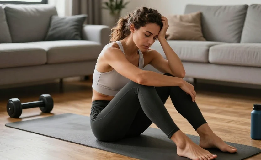3 signs you're overdoing your home workout frequency