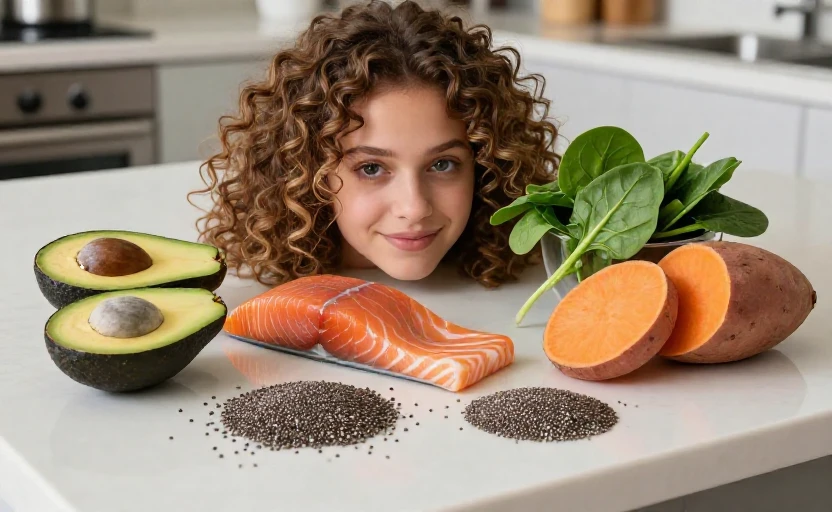 5 foods that can help define and hydrate curly hair