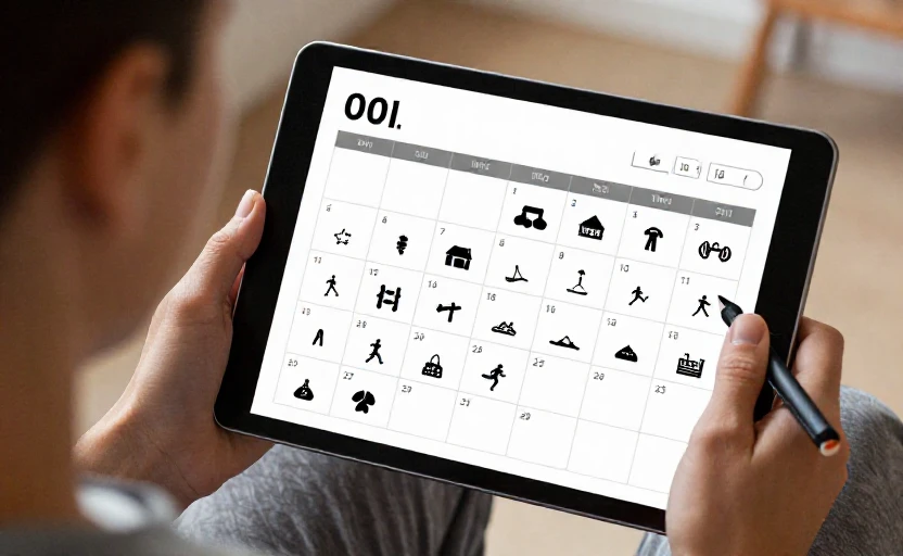 how to structure your weekly home workout schedule