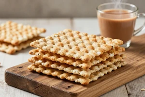 Chai time alert! These herby garlic ragi crackers are here to replace those greasy samosas