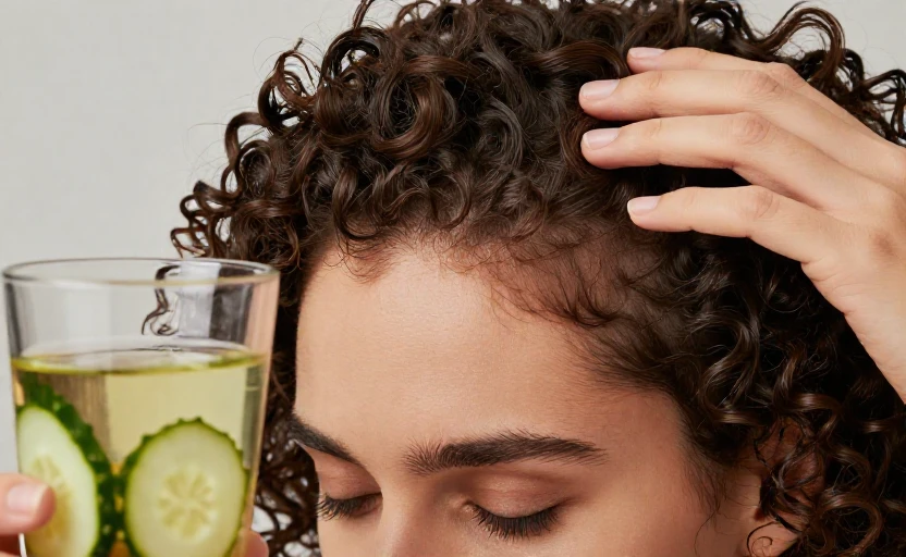 3 drinks that can help soothe scalp irritation for curly hair