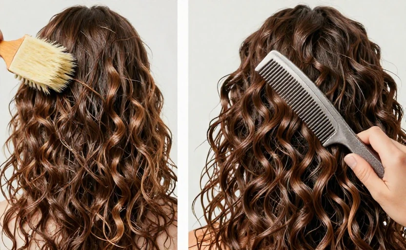 the common brushing mistake that worsens split ends for curls