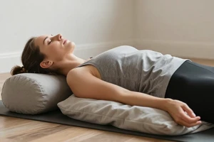 A physiotherapist's guide to restorative yoga poses for stress recovery