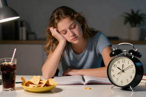 5 foods to avoid for better teen sleep and stress management