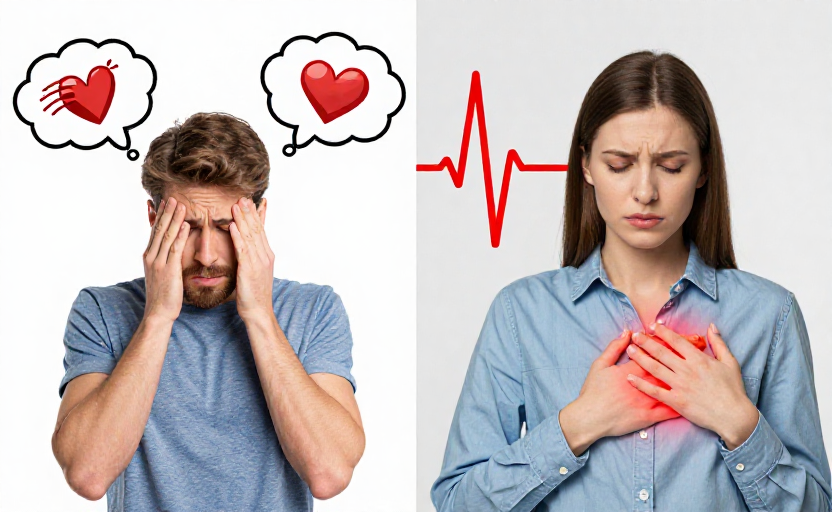 Is it anxiety or a heart symptom? 4 key differences to know