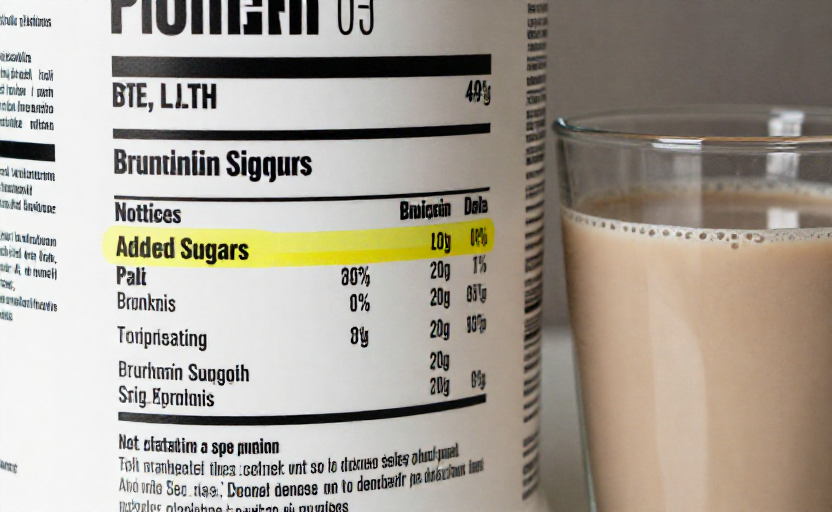 2 Warning Signs Your Protein Shake Has Too Much Added Sugar