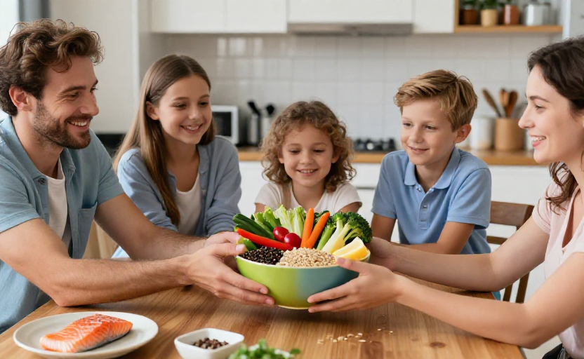 A practical explainer on building a family meal plan that supports mental health