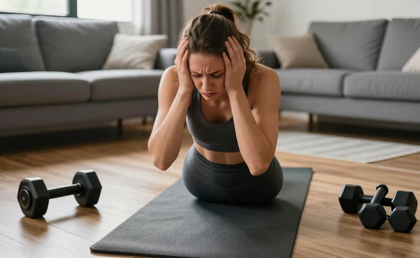 The Common Home Workout Habit That Leads to Plateaus, According to Coaches