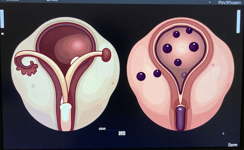 How endocrinologists evaluate and monitor ovarian cysts in PCOS