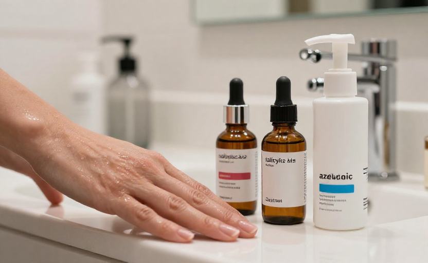 Dermatologist-recommended ingredients for treating adult acne at home