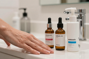 Dermatologist-recommended ingredients for treating adult acne at home
