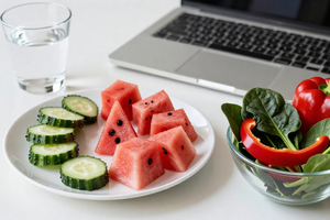 4 Hydrating Foods to Eat for Better Focus and Stress Management at Work