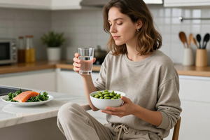 What experts recommend eating to reduce hot flash frequency and severity
