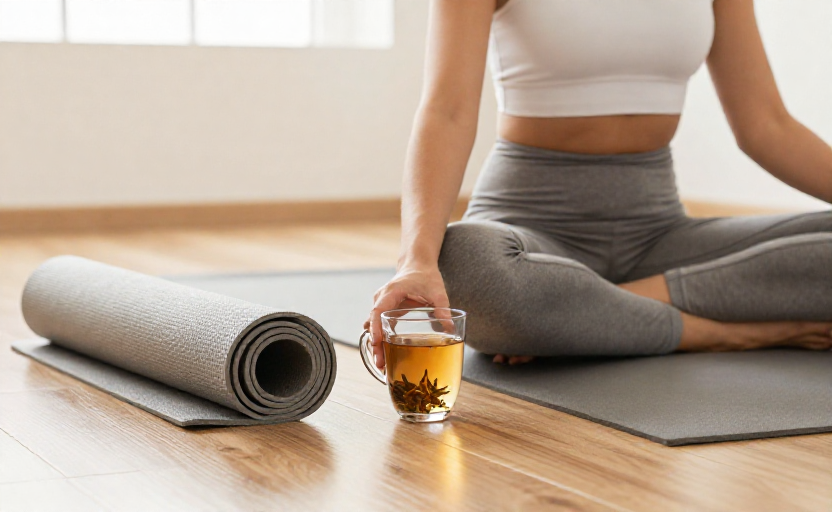 What to drink to support yoga weight loss without spiking cortisol