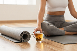 What to drink to support yoga weight loss without spiking cortisol
