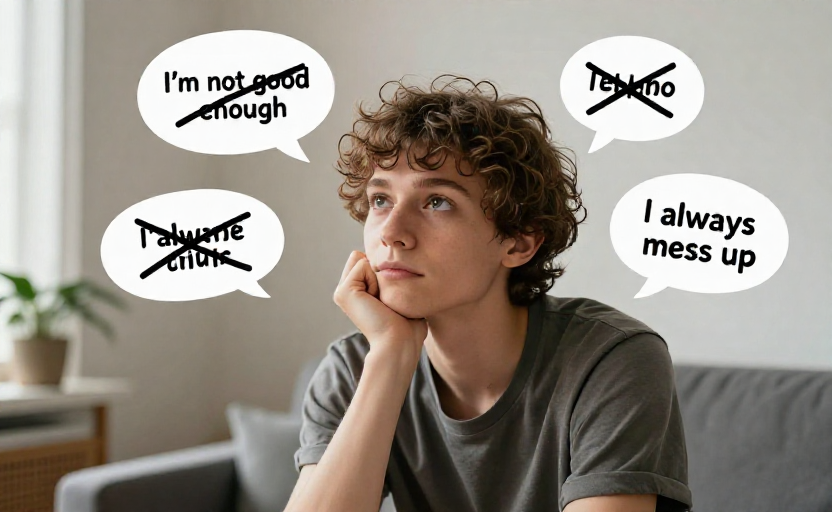 What to avoid saying to yourself when your self-esteem dips