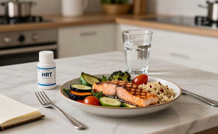 Expert-backed advice on combining diet and HRT for better symptom management