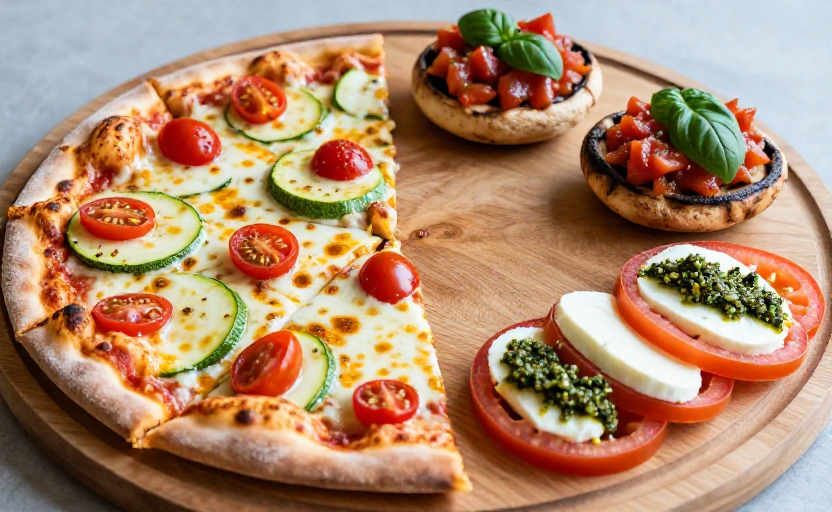 3 quick & easy gluten-free pizzas using summer zucchini and tomatoes