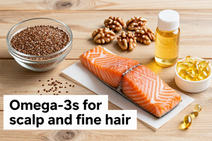 What dietitians say about omega-3s for fine hair with a dry scalp