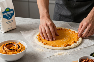 How to swap seasonal squash into quick gluten-free pizza dough, per bakers