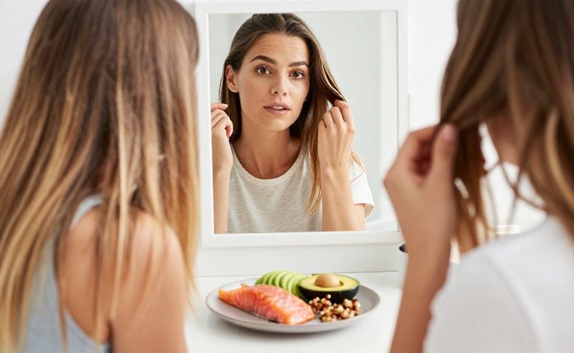 3 signs your fine hair needs more healthy fats, according to dietitians