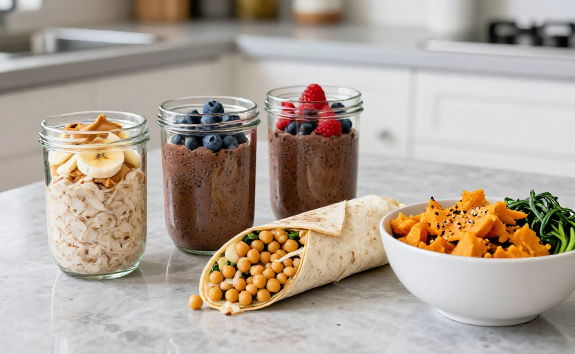 How to prep 4 plant-based breakfasts in 30 minutes for busy mornings
