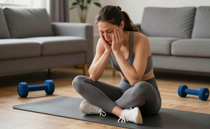 3 Warning Symptoms of Overtraining After Frequent Home Workouts