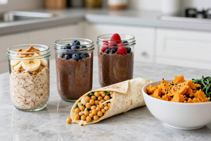 How to prep 4 plant-based breakfasts in 30 minutes for busy mornings