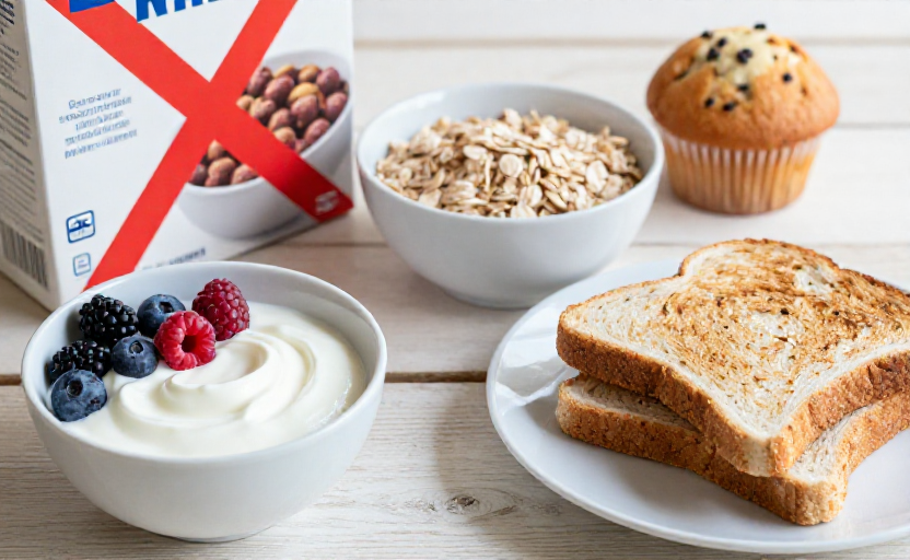 5 processed breakfast foods dietitians say to avoid for weight loss