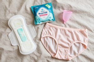 What gynecologists recommend for overnight heavy bleeding protection