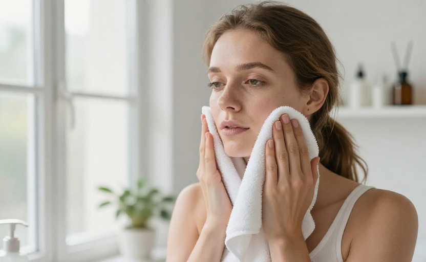 Expert-backed morning routine to reduce stress breakouts for people with acne-prone skin