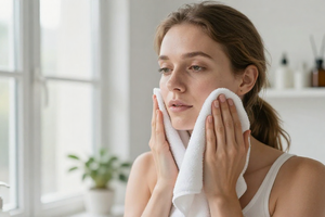Expert-backed morning routine to reduce stress breakouts for people with acne-prone skin