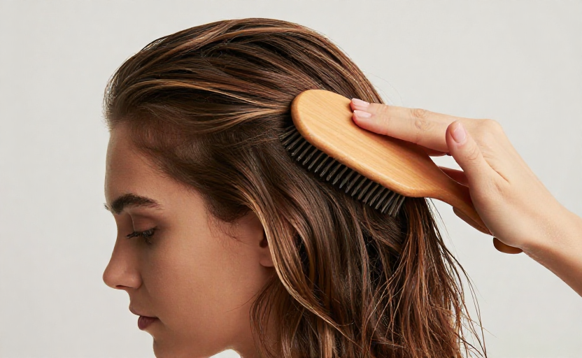 The over-brushing mistake that breaks hair when your scalp is already irritated