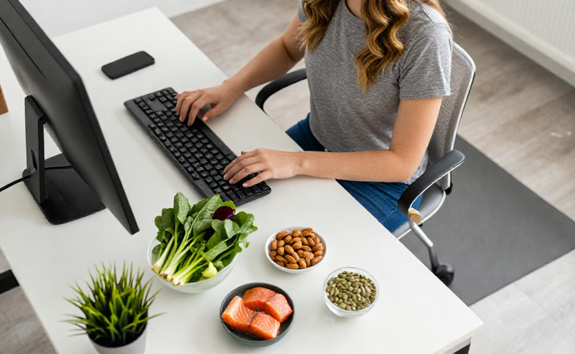 What desk workers should eat to prevent yoga-induced neck strain