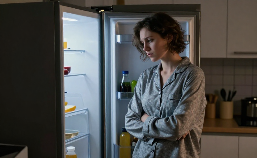 Why late-night stress eating is a common mistake, according to dietitians