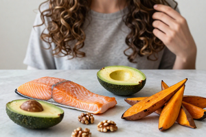 4 foods that may reduce frizz in itchy curly hair, per dietitians