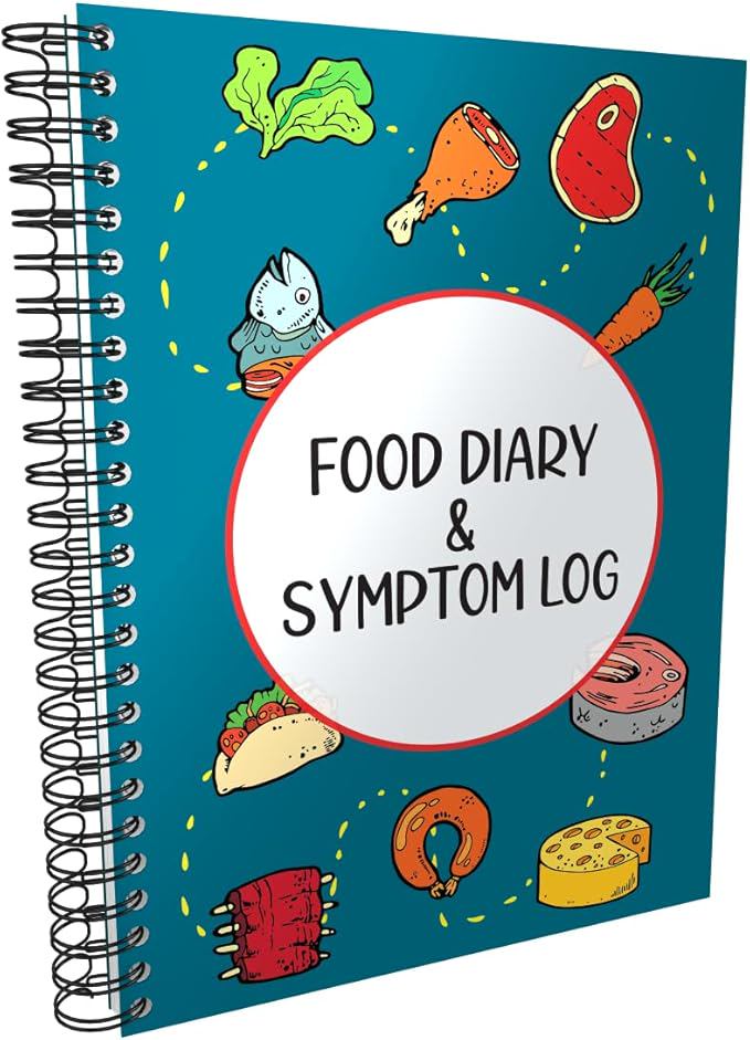 Food Diary and Symptom Log - Track How Your Diet Affects Your Symptoms | for IBS, Allergies, Intolerance, Crohn’s/IBD | A5 (5.8” x 8.3”) Spiral Bound