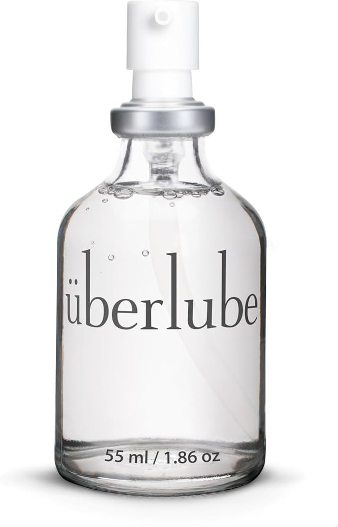 Uberlube Premium Silicone Lube (1.86 Fl Oz.) Unscented, Long Lasting Sex Lube, Waterproof, Ultra Smooth Performance, Personal Lubricant for Privacy & Toys, Vaginal & Anal Use, OBGYN Recommended