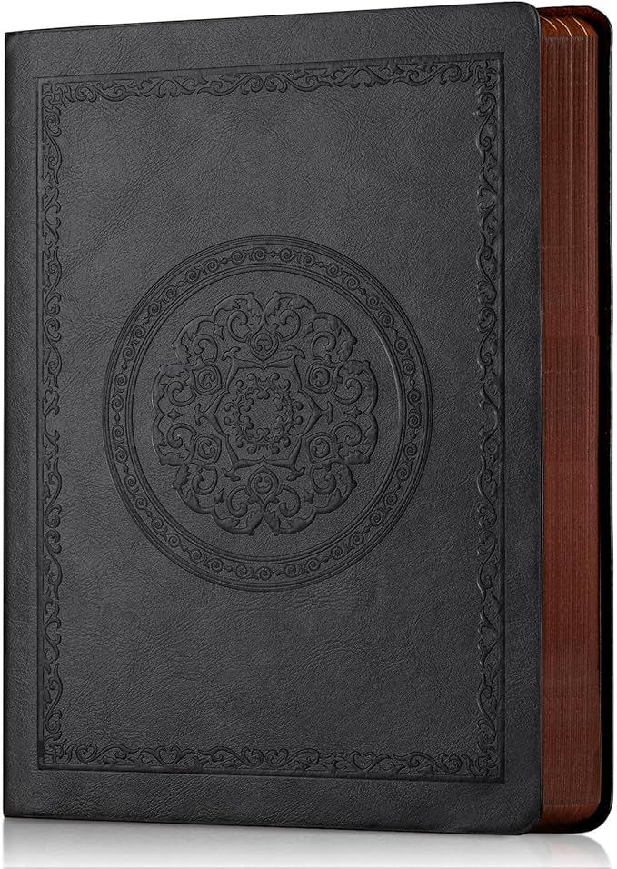 Fetinar Leather Vintage Journal Notebook,300 Pages,Leather Softcover Lined Journal Notebooks for Women Men,Notebook Journals for Writing Travel,Business,Office,5.7'' X 8.3''