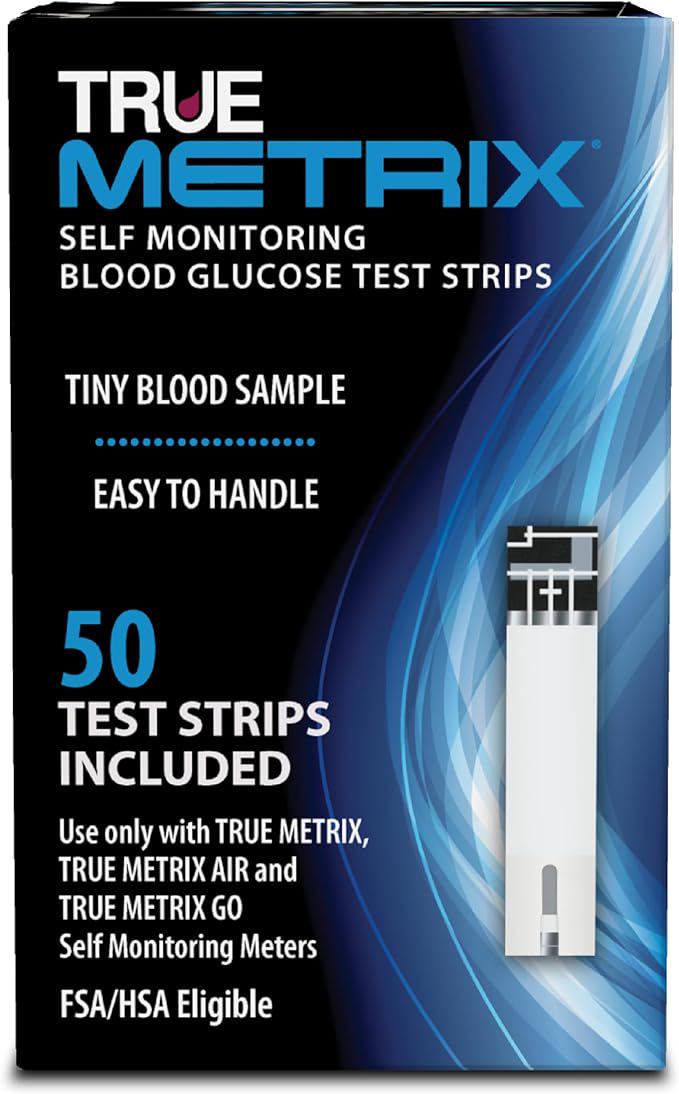 TRUE METRIX Self Monitoring Blood Glucose Test Strips, TRUE METRIX Family of Self Monitoring Blood Glucose Meters, 50 Count