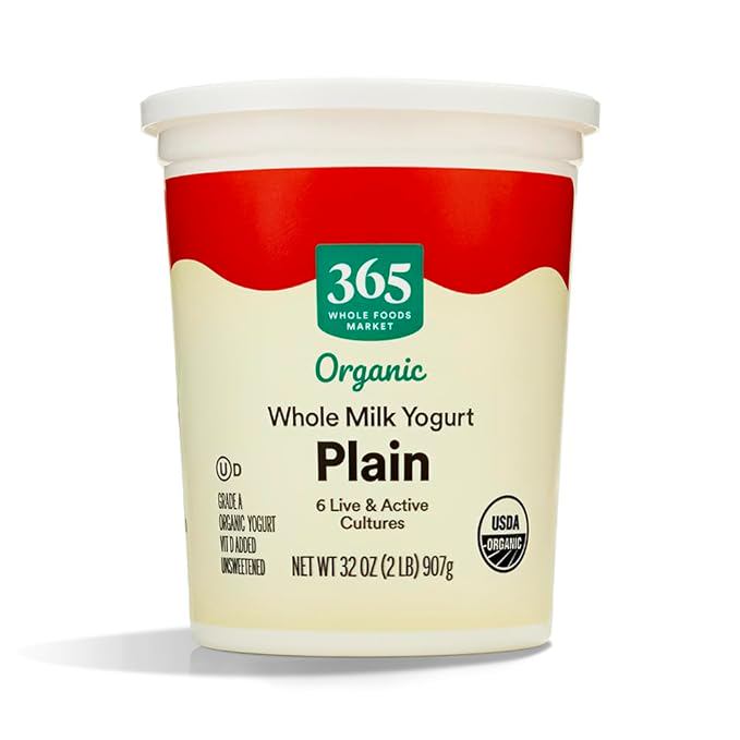 365 by Whole Foods Market, Organic Plain Whole Milk Yogurt, 32 oz
