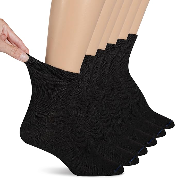 Dr. Scholl's Women's Diabetes & Circulator Socks - 4, 6, & 12 Pair Packs - Non-Binding Moisture Management