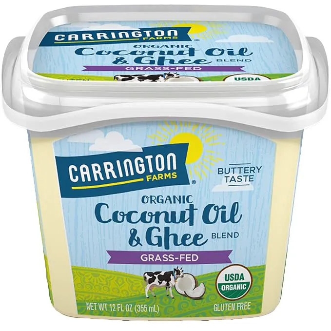 Carrington Farms USDA Organic Grass Fed Blend, Ghee and Coconut Oil, 12 Fl Oz