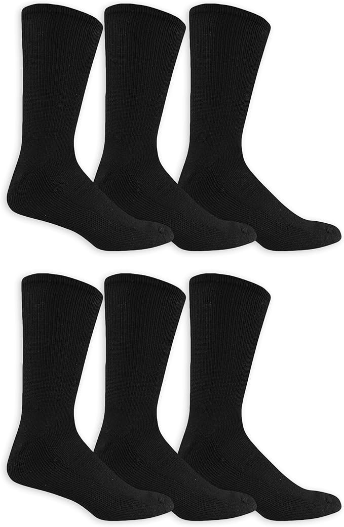 Dr. Scholl's Men's Diabetes & Circulator Socks - 4 & 6 Pair Packs - Non-binding Moisture Management