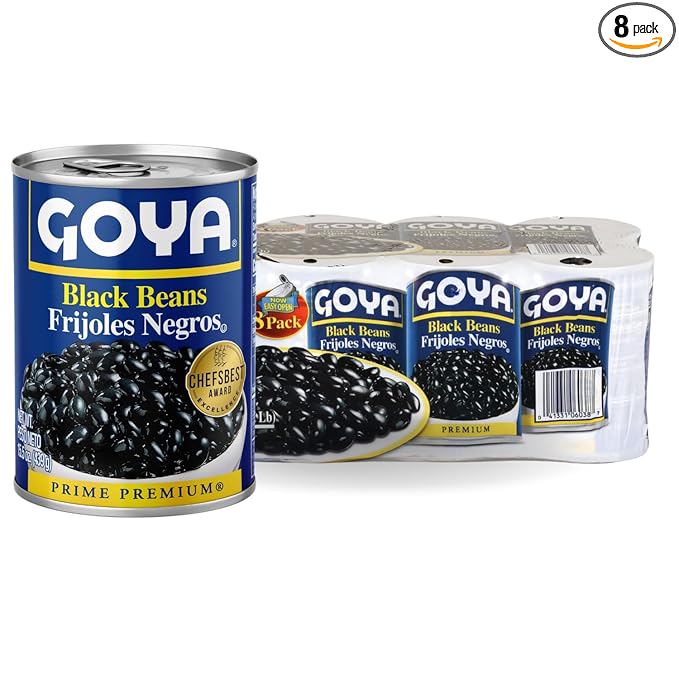Goya Foods Black Beans, 15.5 Ounce (Pack of 8)