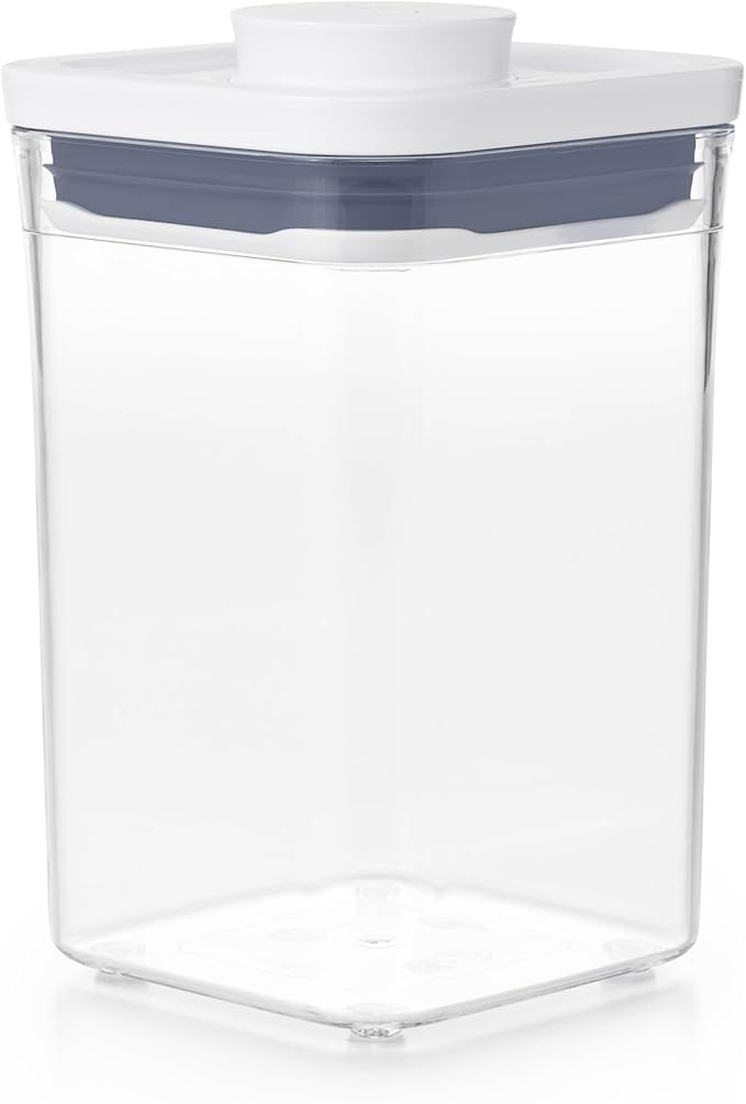 OXO Good Grips POP Container - Airtight Food Storage - Small Square Short 1.1 Qt Ideal for 1 lb of brown sugar or confectioner's sugar