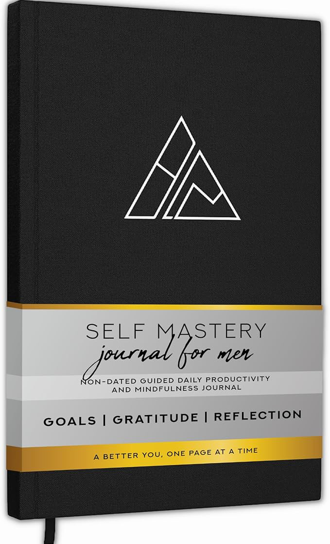 Self-Mastery Journal for Men with Prompts - 13 Week Guided Gratitude Journal - 5 Minute Journal - Reflection Manifestation Journals for Mindfulness - Self Care Journal - Goal Journal for Women & Men