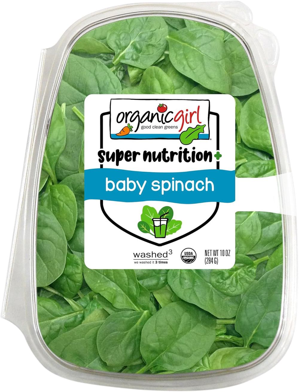 Organicgirl Baby Spinach Greens, 10 Oz