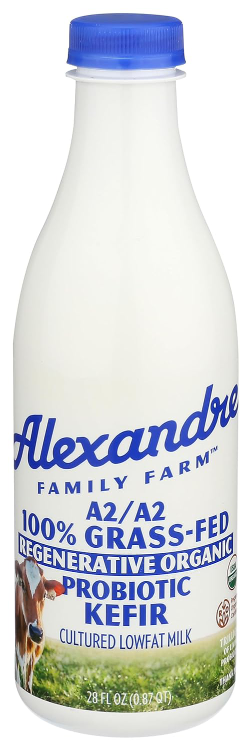 ALEXANDRE FAMILY FARMS Organic Plain A2 Low Fat Kefir, 28 FZ